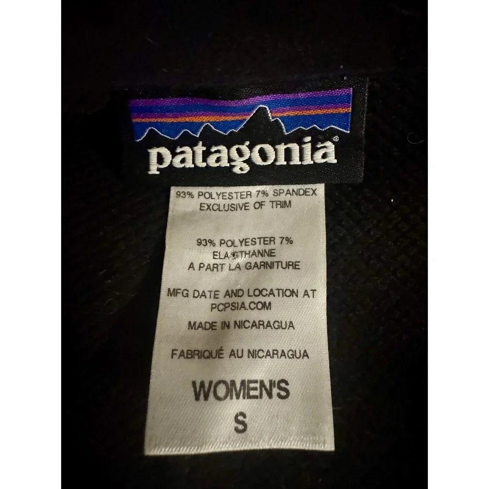 Patagonia Women's Adze Vest Black Polartec Softshell Full Zip Women's Small